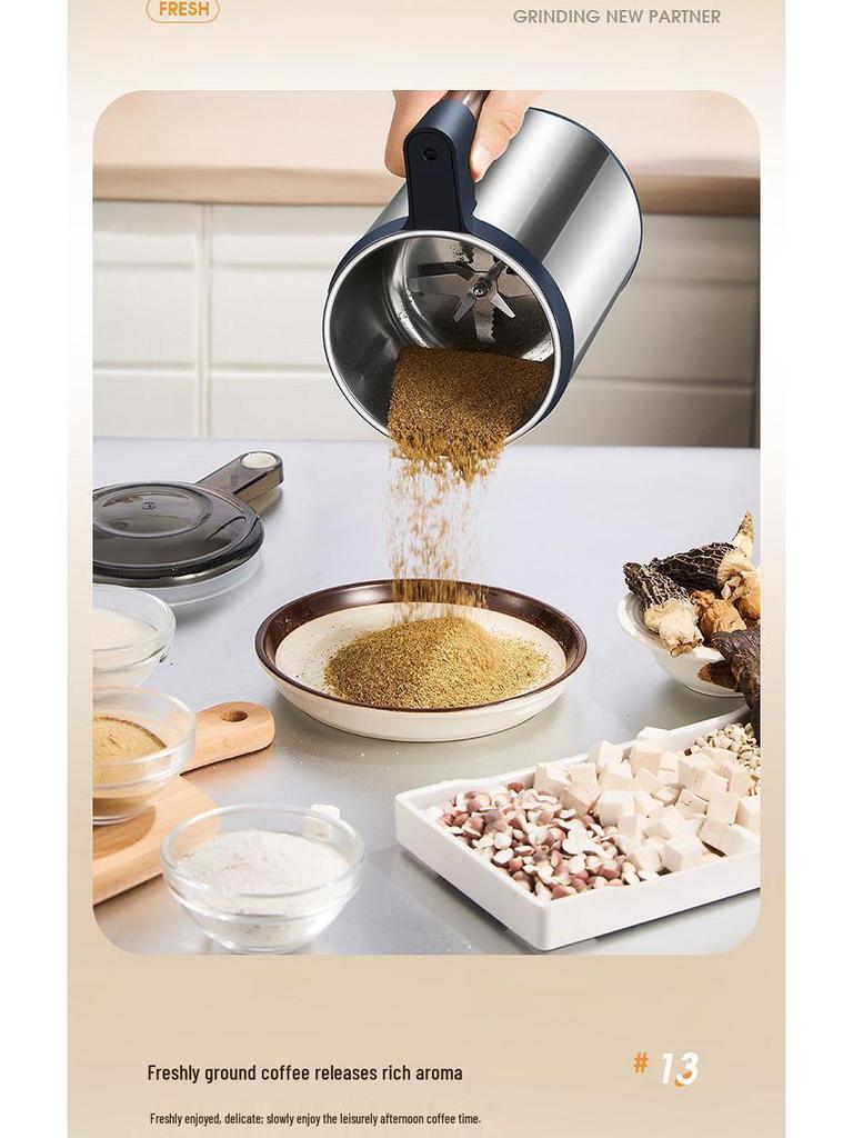 Ultra-Fine Grain and Cereal Crusher: Compact Household Grinder