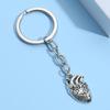 Vintage 3D Brain Keychain Anatomical Organs Body Parts Keyring Pendant For Doctor Graduation Gift Jewelry Handcrafts