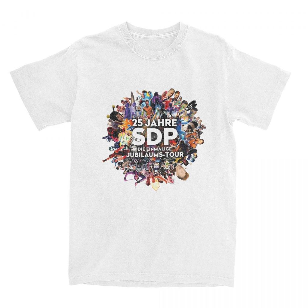 Sdp Band Music Singer 2024 Tour Maglietta Uomo Y2K Tedesca Cotone Magliette Estive Girocollo Harajuku T-Shirt Casual Taglie Forti Top