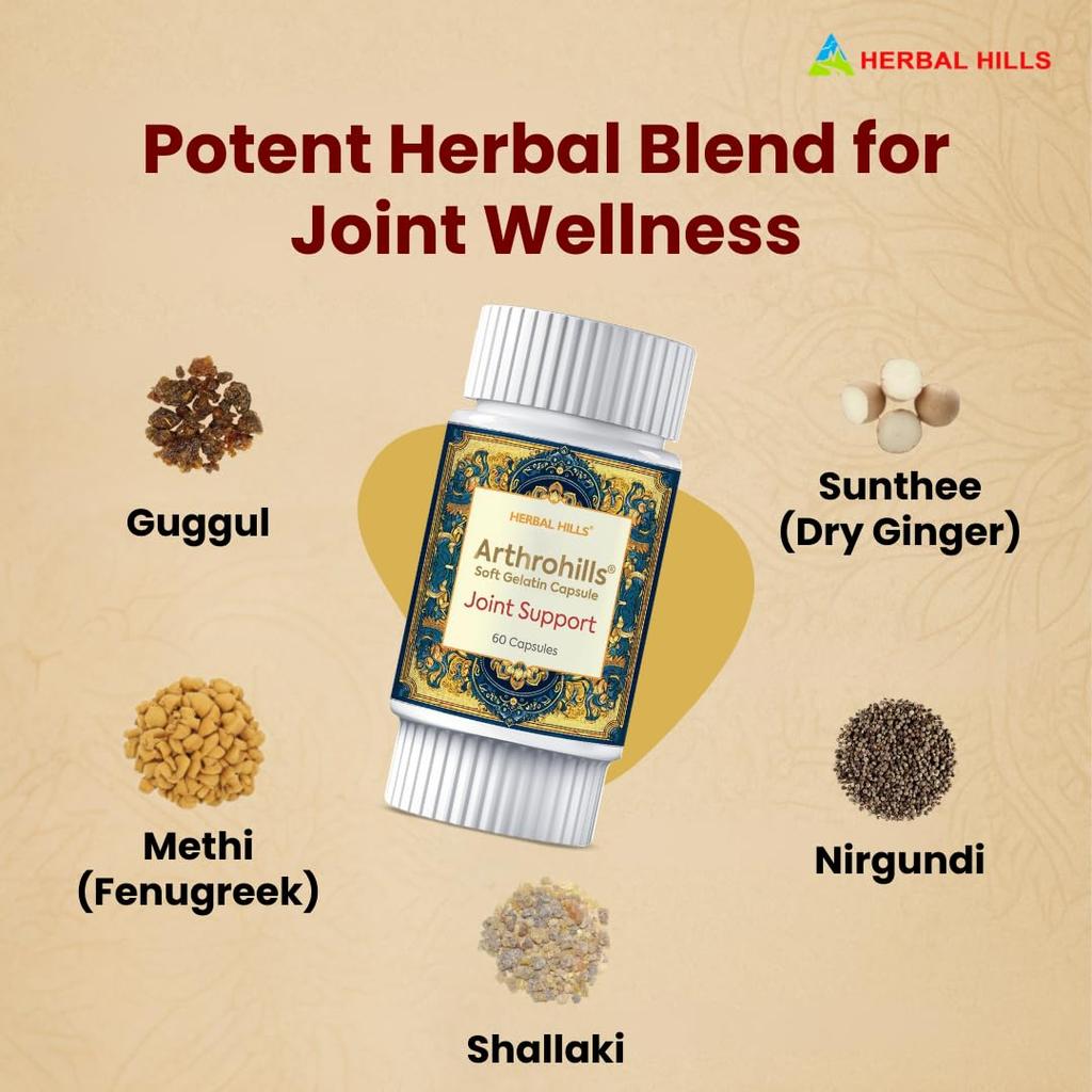 Arthrohills Ayurvedic Pain Relief Capsules – 30 Capsules (Pack of 1)