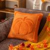 45X45/50X50CM Autumn Throw Pillow Cover Plush Halloween Pumpkin Stamping Waist Cushion Cover Decor Home Decorative Pillowcase