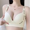 Large Size Bra for Women Without Steel Rings Simple Letter Shoulder Strap Bra for Women Push Up Bra