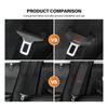 For Mitsubishi Universal Car Seat Belt Buckle Shoulder Pad Protective Cover Outlander Lancer L200 ASX Pajero Grandis Eclipse