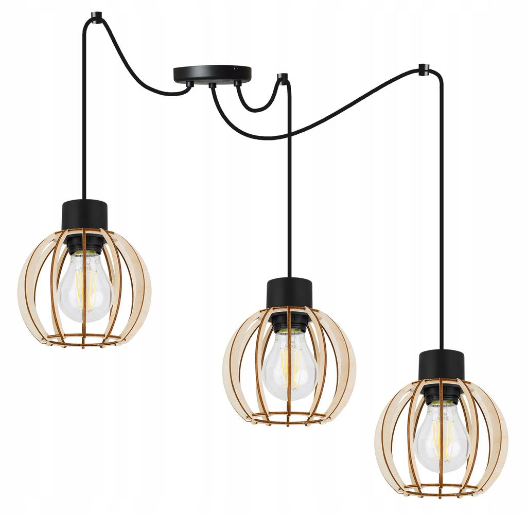 MODERN WOODEN LED CEILING HANGING LAMP
