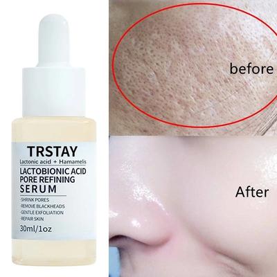 Lactobionic Acid Serum Shrink Pores Moisturizing Essence Liquid Facial Purify Pore Treatment Beauty Skin Care Whitening Cream