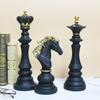 "Luxury Resin Chinese Chess Set: King, Queen, War Horse Pieces & Chessboard"