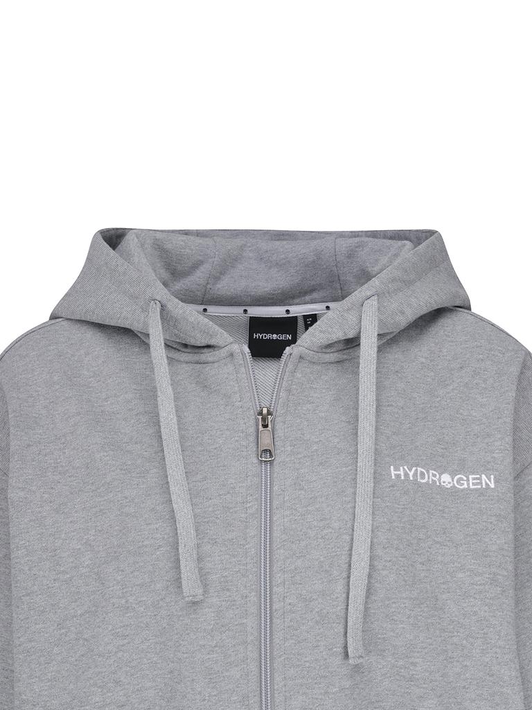 Hydrogen Uni Basic Linear Logo Zip-Up Hoodie