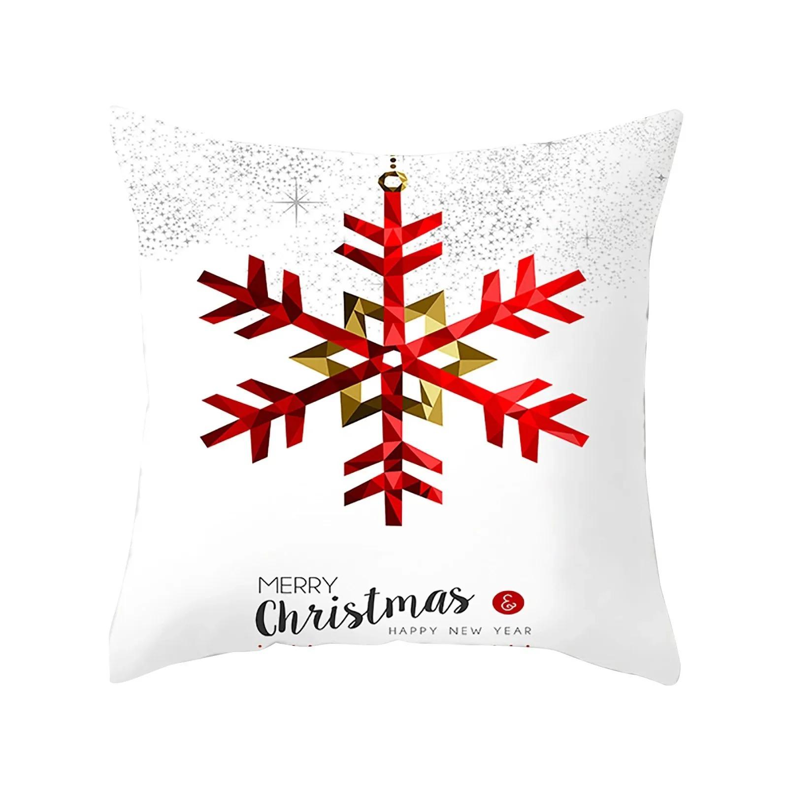 

Наволочки с рождественской тематикой Аксессуары для автомобиля Офис Санта-Клаус Гостевые диваны Домашние наволочки 50x50cm