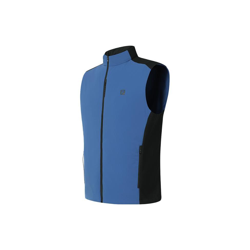 FILA Golf Down Vests Men's Porcelain Blue Stand Collar Moderate Other A11M345913F-BU