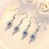 Shiny Drop Earrings for Wedding, Rhinestone Design for Women
