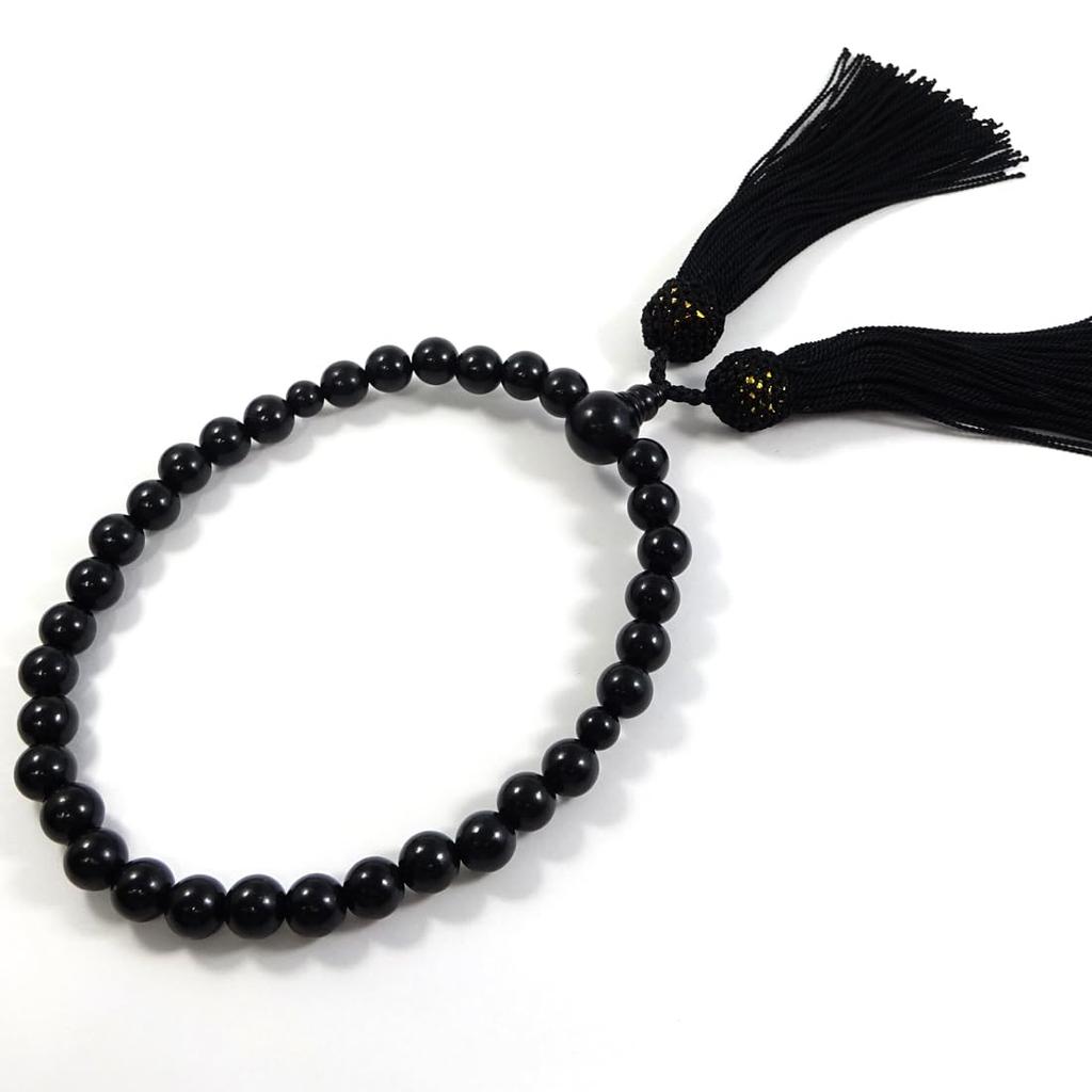 and My Jewelry Natural Jet Prayer Beads Beads [Your Box] (Nenju) 10.0mm [Gift Wrapped]