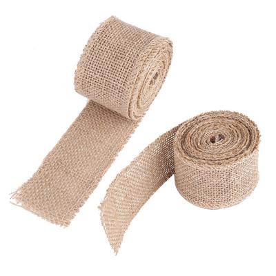 Jute Rolle Dekorative Jute Hessian Stoff Zum Basteln von Weihnachtsfeier-Dekorationen (Breite: 5 cm)
