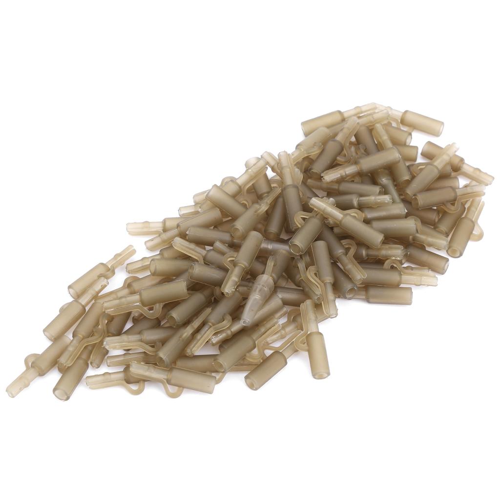 100 Sets 35MM Carp Fishing Fixing Line Connector Sleeve   Clip Tackle Accessory