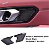 Stainless Steel Car Inner Handle Bowl Audio Tweeter Speaker Loudspeaker Cover Trim Accessories For BMW 3 Series G20  - 2024