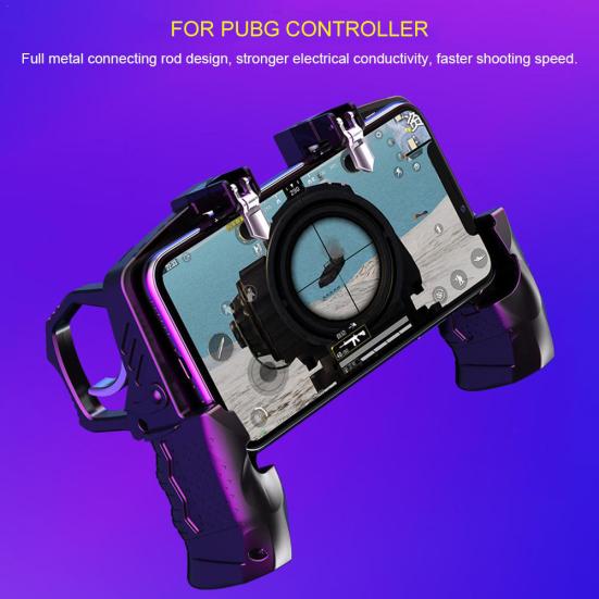 Four Finger Linkage Mobile Phone Game Controller Button Handle Joystick for PUGB