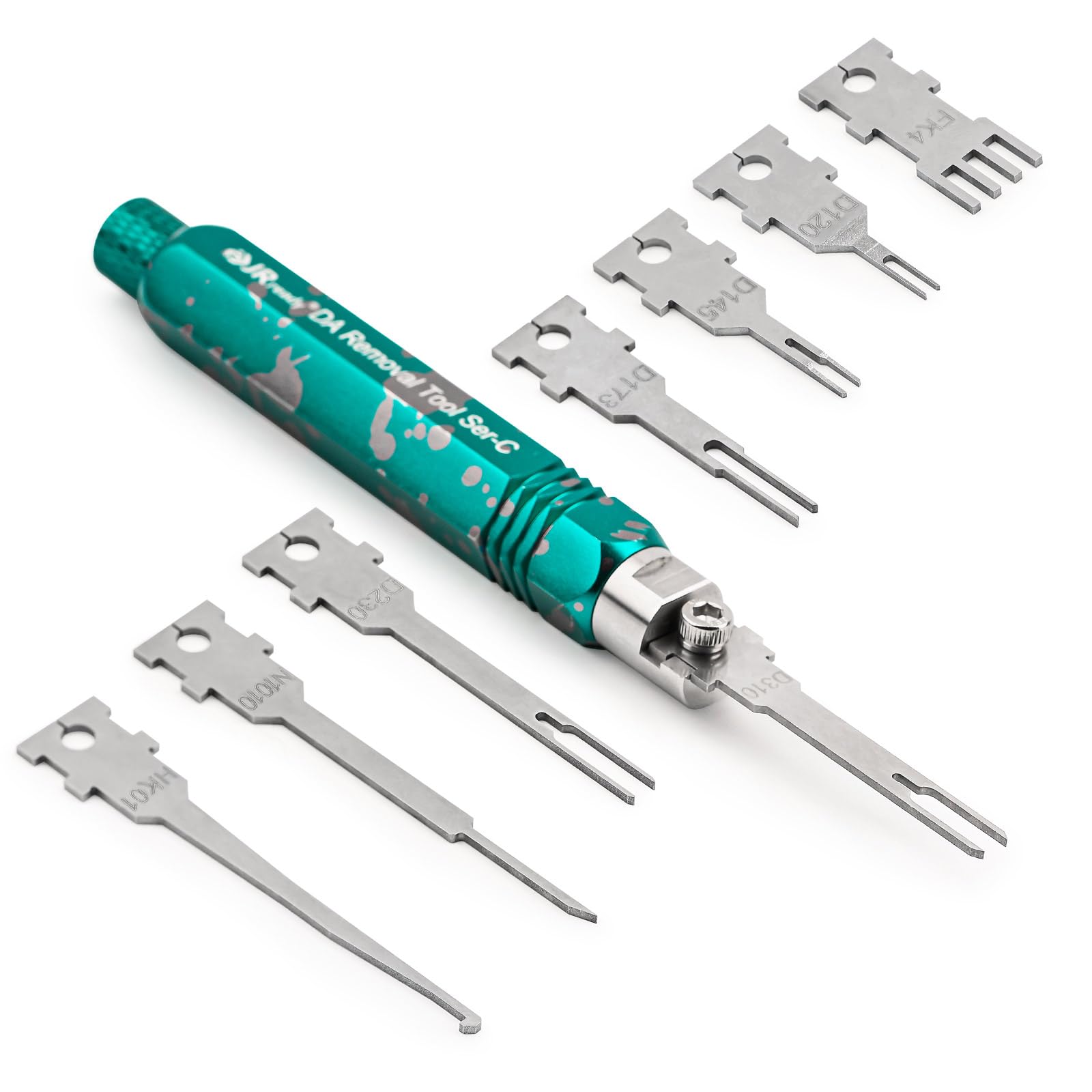 JRready ST5255 Pin Extractor Tool, Terminal Removal Tool Includes 8 Replacement Tips, Suitable for ST5255 Pin Extractor Tool Kit