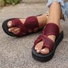 Fashion Breathable Mesh Fish Mouth Cover Toe Slippers Non-slip Wear-resistant Soft Bottom Beach Women's Slippers