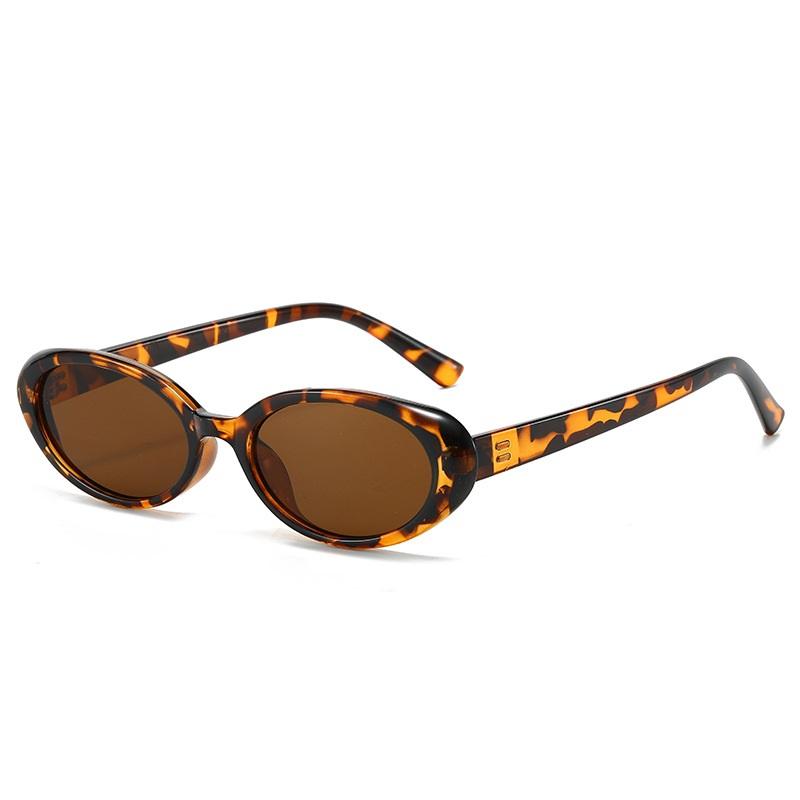 

Сексуальные маленькие овальные солнцезащитные очки женские 2024 новые модные брендовые дизайнерские солнцезащитные очки женские ретро леопардовые цветные солнцезащитные очки as shown