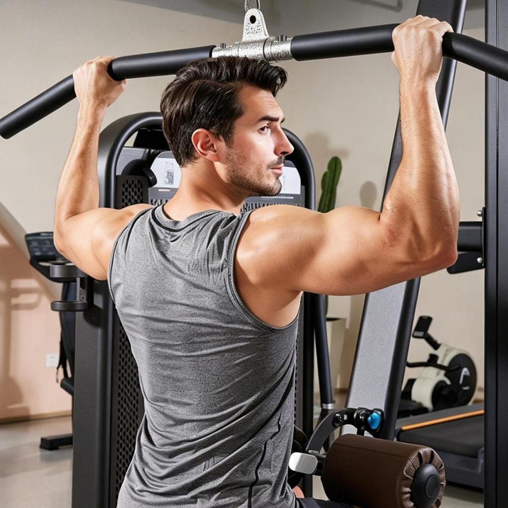 And Versatile Steel Bar for Cable Rowing Machine, Accessory Strength Training Equipment.