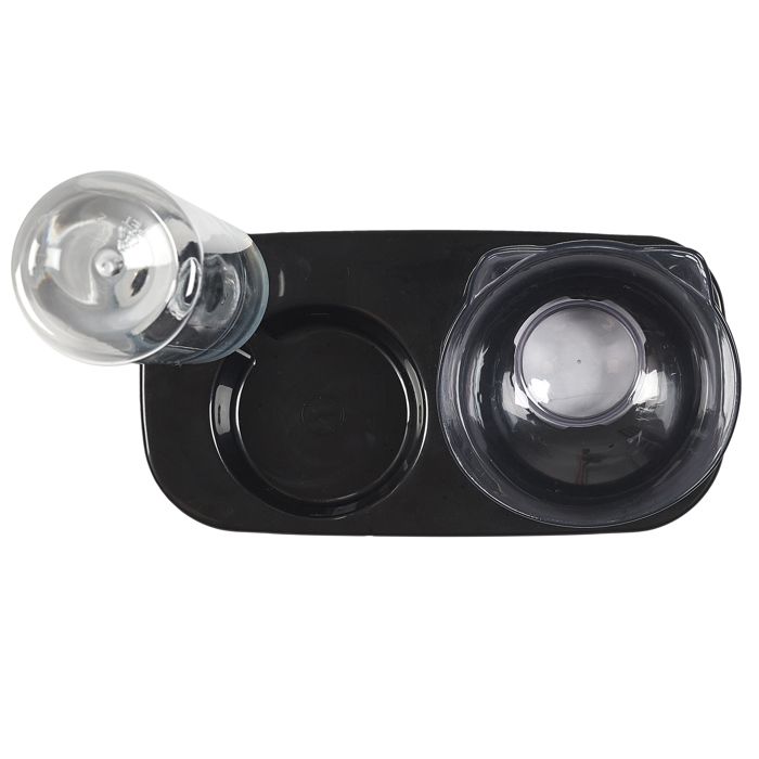 Gamelle et Distributeur d'Eau - THE CONCEPT - Ergonomique - Noir - Pour Chats - Intérieur