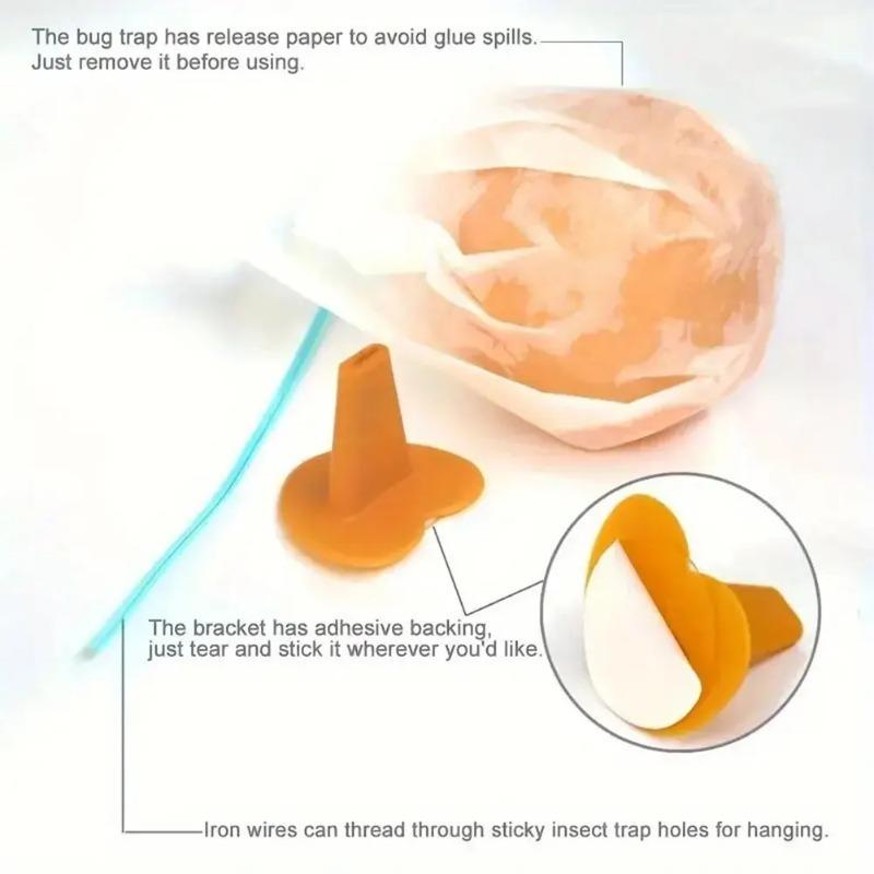 1-20 Pieces Summer Fruit Fly Trapping Ball Sticky Fruit Fly Catcher Glue Ball Multi-function Fruit Fly Mosquito Fly Catcher