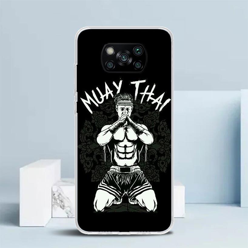 Muay Thai Fight Boxing Phone Case For Xiaomi Poco F7 Ultra X5 X6 X7 Pro M7 Redmi 15C 15 13C 13 12C 12 10C 10 10A 9 9C 9A 9T Cove
