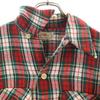 50s vintage Check Pattern Long sleeve Wool shirt S Red Men's Used