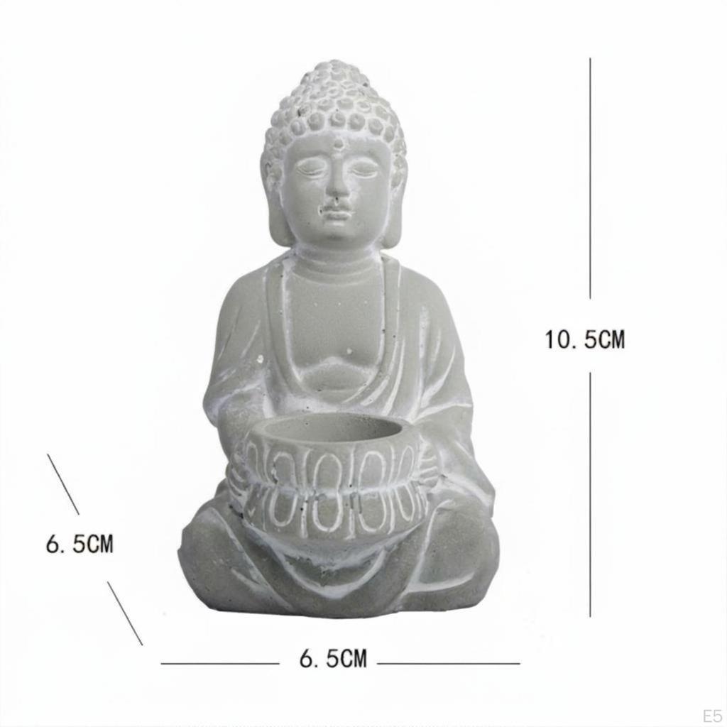 Buddha Flower Pot Original Resin Planter with Drainage Hole And Realistic Appearance for Gift Table