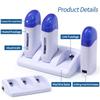 YIKOOLIN Portable Wax Roller Warmer 3 Types for Women s Hair Removal Roll on Home and Salon Waxing Machine with Cartridges
