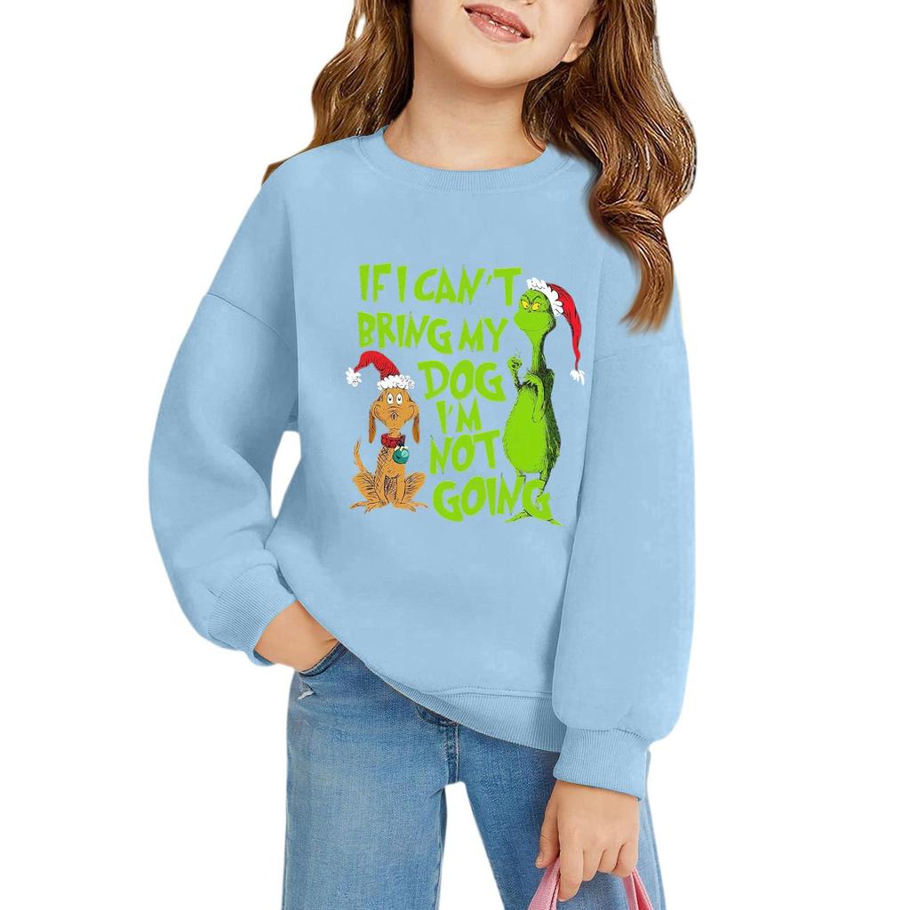 Weihnachtstag Mädchen Rundhals-Pullover für Kinder Bedruckte Baby-Tops
