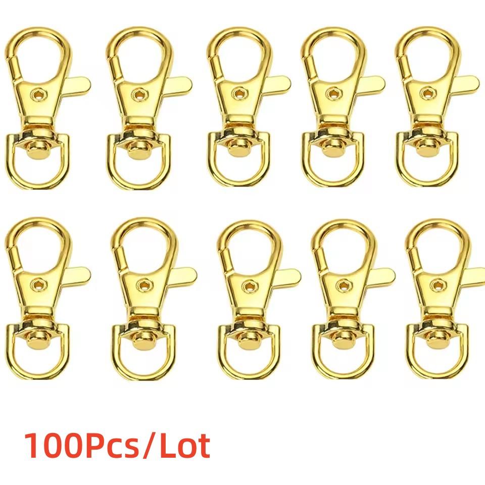 10/20/100/Lot Vergoldete Versilberte Schmuckzubehör Karabinerhaken für Halskette&Armbandkette DIY