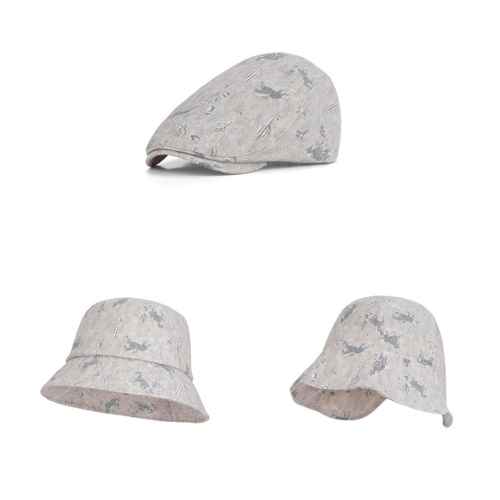 Baumwoll Sommer-Kappe mit Sonnenschutz für Damen und Herren, Outdoor-Sonnenhut mit verstellbarer Passform