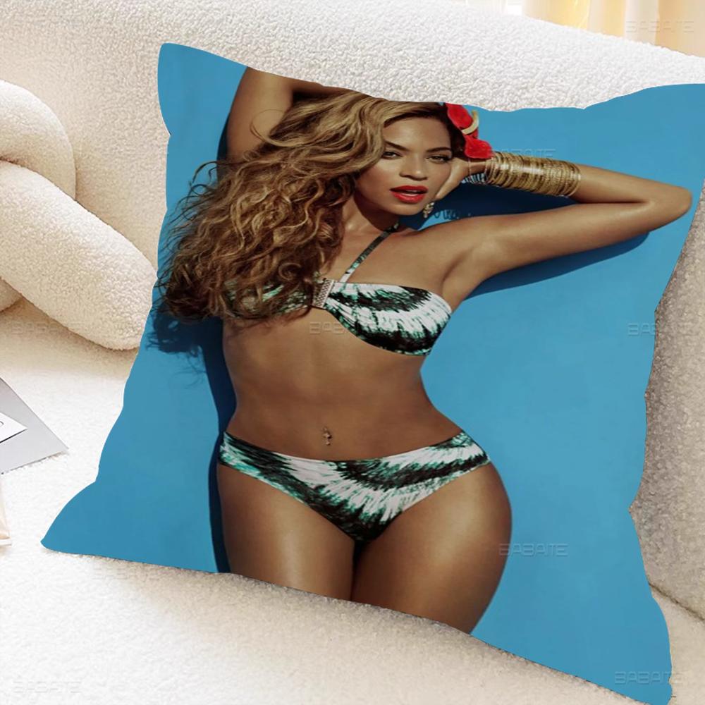 

Retro B-Beyonce Singer Cushion Cover Decorative Pillow Sofa Home Decor Case Pillow Cases 16x16Inch