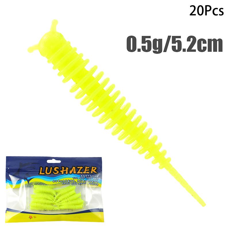 

20 шт. Мягкая приманка Рыболовная приманка Шед Палочка Червь Морской окунь Искусственный земляной червь Искусственная Форель Окунь Дроп-шот Окунь Приманка