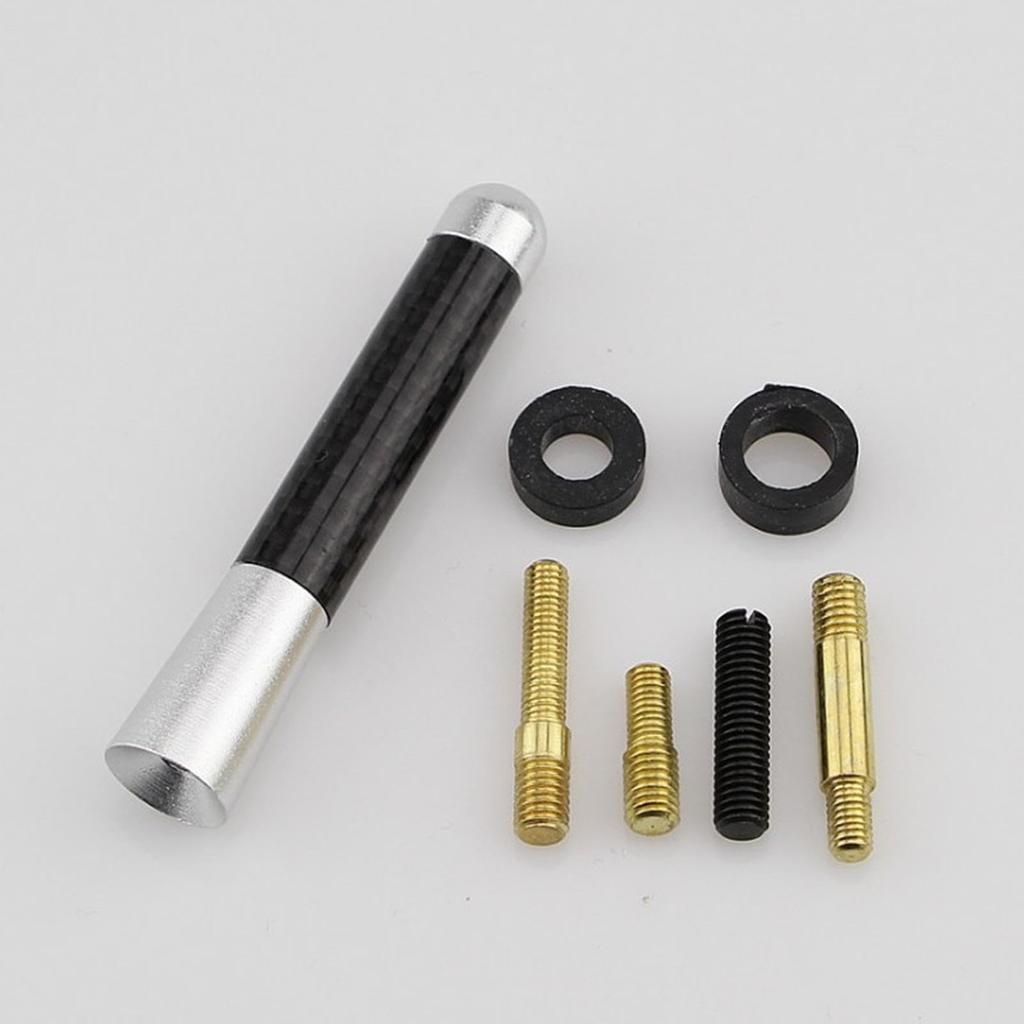 Tuwlopyu Truck Radio Antenna, Short Car Antenna - Short Carbon Fiber General Car Antenna
