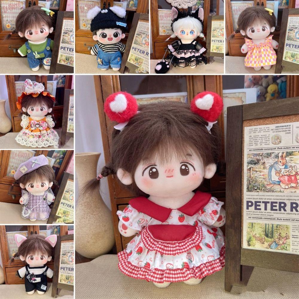 Dress Up Doll Lolita Dress Multicolor Star Doll Clothes 20cm Cotton Doll's Clothes  Children Gift
