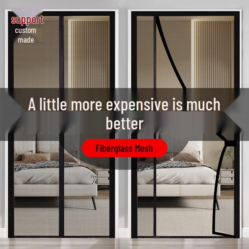 

Магнитная самоклеящаяся москитная сетка-штора для двери