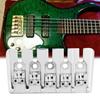 5 String Electric Bass Guitar Saddle Set with 5 Screws Wrench Repair Parts