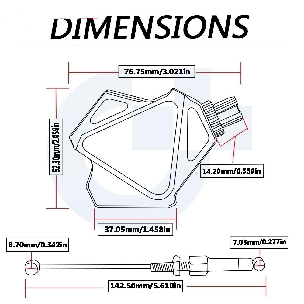 Accesorii pentru motociclete Motocross Dirt Pit Bike Pârghie de ambreiaj Stunt Sistem de cabluri ușor de tragere pentru 250XCFW 350XCFW 250 350 XCFW