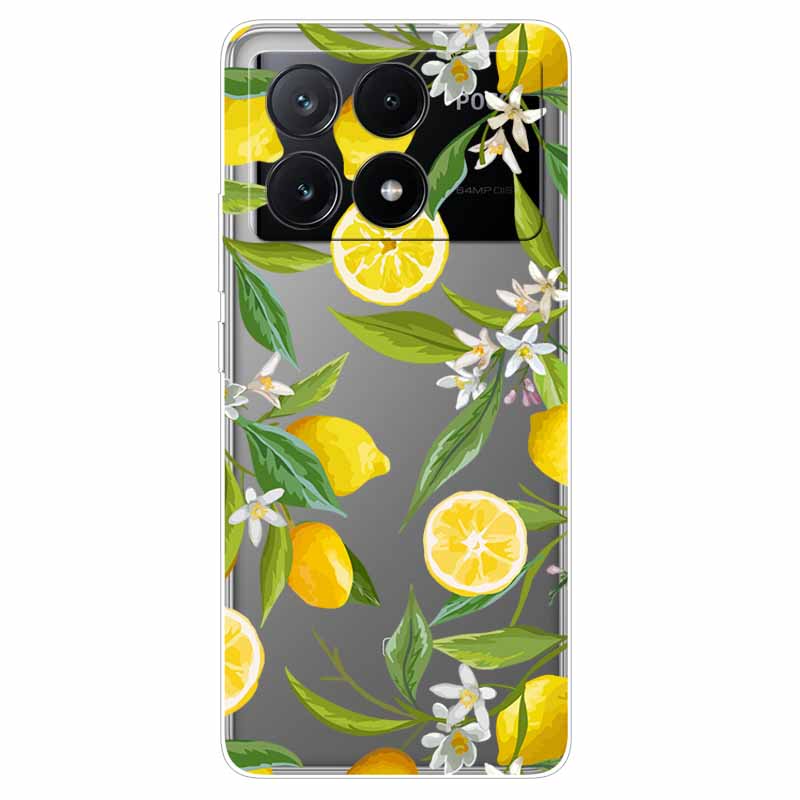 For Xiaomi Poco X6 Pro Case Transparent Cute Soft Silicone TPU Coque for Poco X6 / X6 Pro 5G Phone Cover X 6 X6Pro Clear Shells