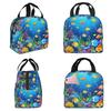 Unterwasser Korallenriff Fische Isolierte Lunchtasche für Kinder Schul-Kühltasche Thermische Lebensmittelbox Tragbare Lunchboxen Behälter