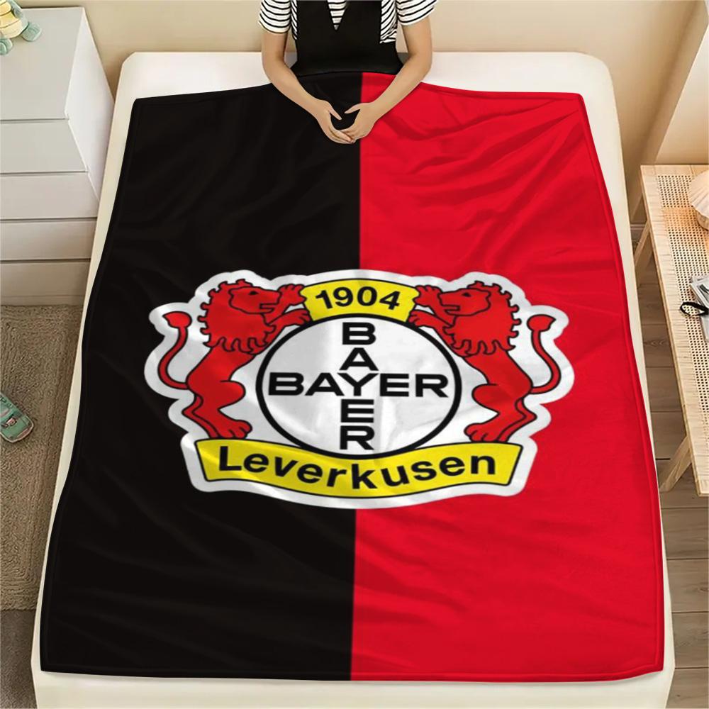 1Pc Bayer Leverkusen Print Flannel Blanket High Quality Warm Comfortable Cover for All Seasons Perfect for Gifts Home Decor