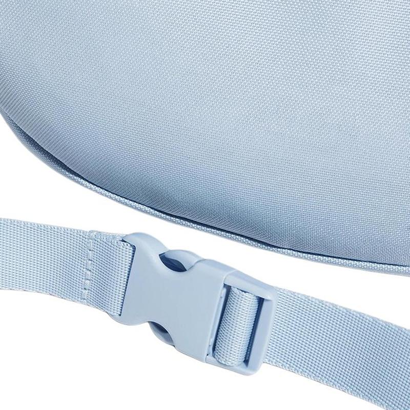 New Adidas Polyester One Shoulder Crossbody Fanny Pack Unisex Light Blue JV8465
