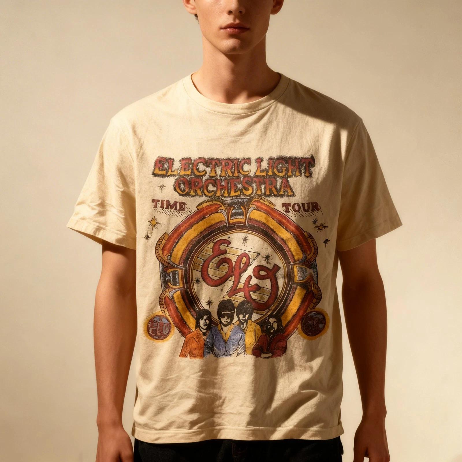1981 ELO Electric Light Orchestra TIME TOUR T-Shirt Full Size S to 5XL S