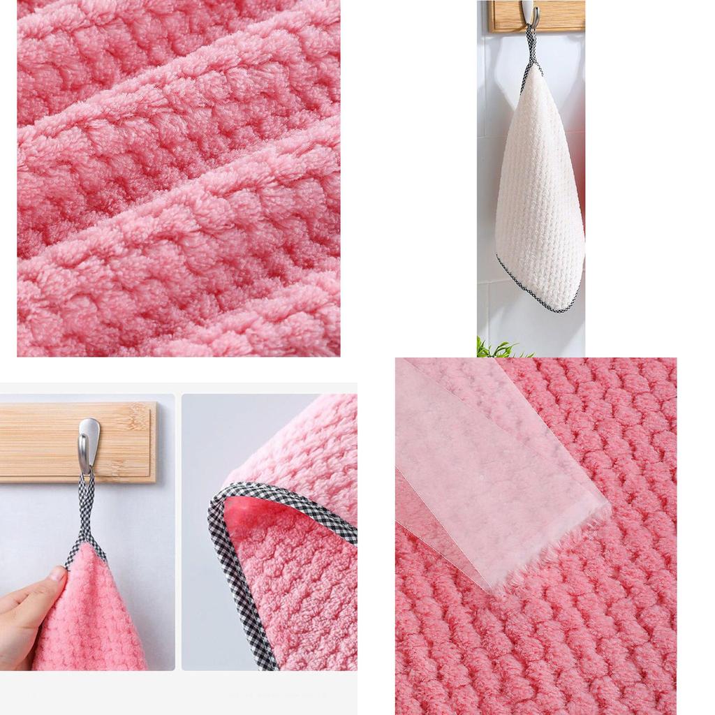 Kitchen Microfiber Dish Cloth With Water Absorption For Pots And Bowls