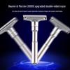 Famous Brand Adjustable Men's Manual Razor - Upgraded, Washable Stainless Steel, Double-Sided Blade