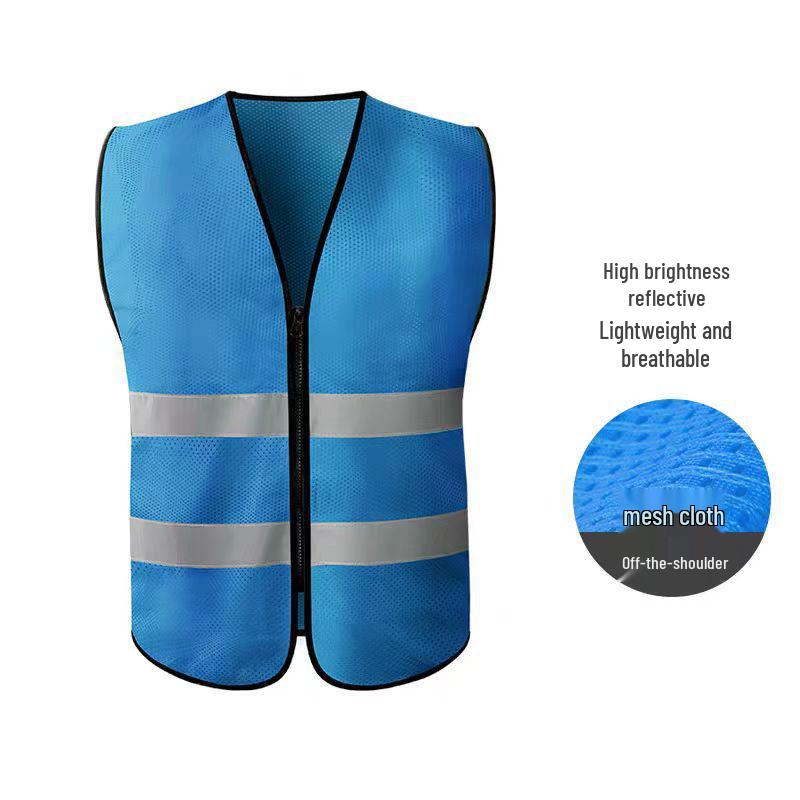 Multi-Pocket Reflective Vest for Drivers, Sanitation, Traffic, Cycling & Construction