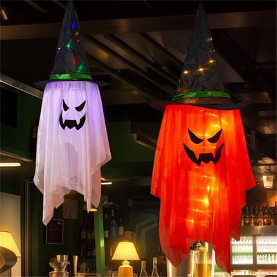 Halloween Decoration Cushaw Ghost Witch Hat Ornaments, Halloween Party Decoration Props