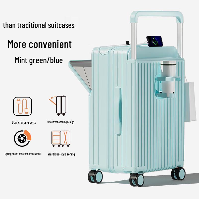 OLOMM Front Opening Large Capacity Luggage