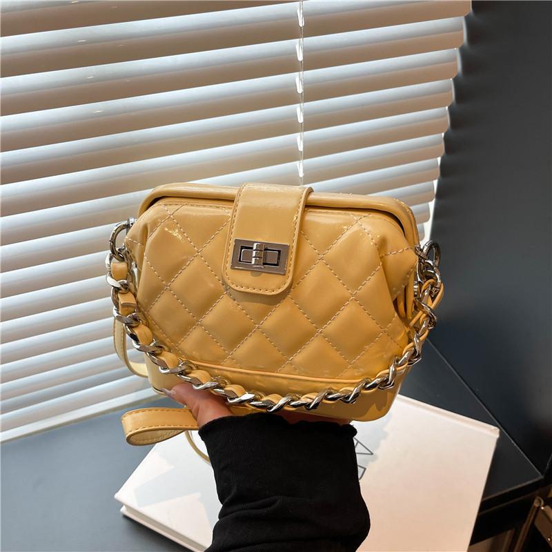 Trend diamond chain shell bag new high-end fashion shoulder bag women's bag